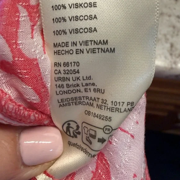 Free People Pink and White Button-Down Blouse - Picture 5 of 5